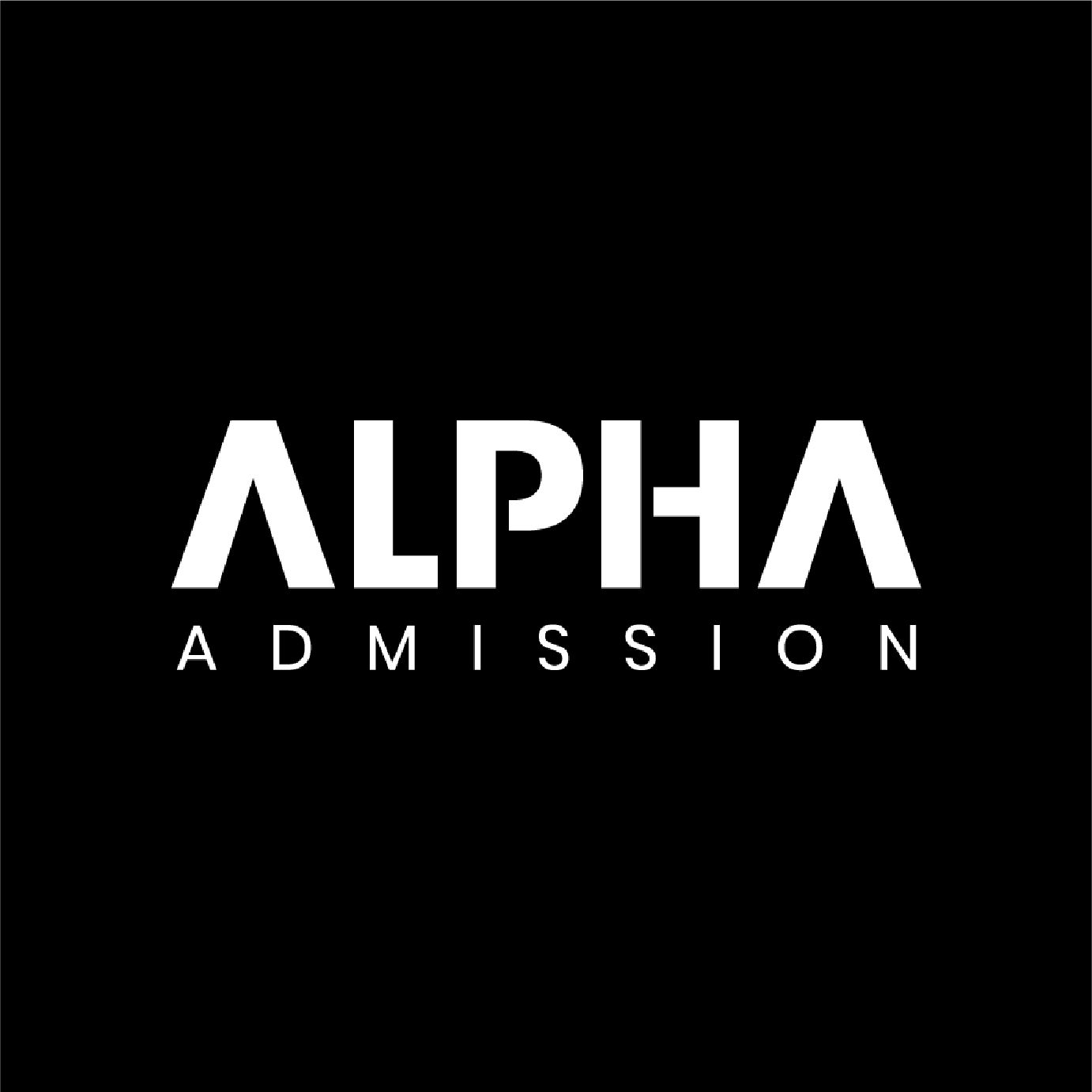 ALPHA ADMISSION logo